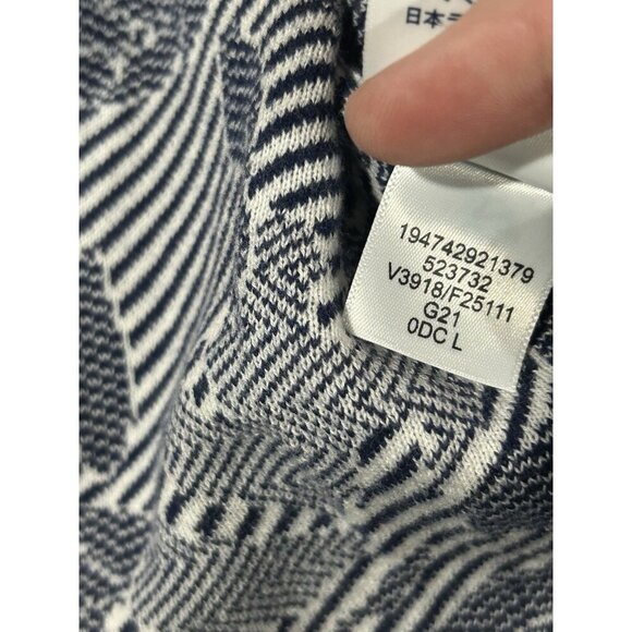 Lands End Cardigan Womens L 14 16 Blue Floral Open Front Super Soft Stretchy - Picture 9 of 9